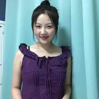 Frill Shirring Ribbon Punching Plain Daily Blouse