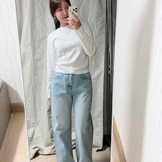 Washed Wide Loose Fit Daily Pants