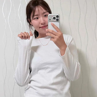Plain Regular Fit Basic Long Sleeve T-shirt