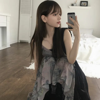 Able Flower Lace Sleeveless Long Dress