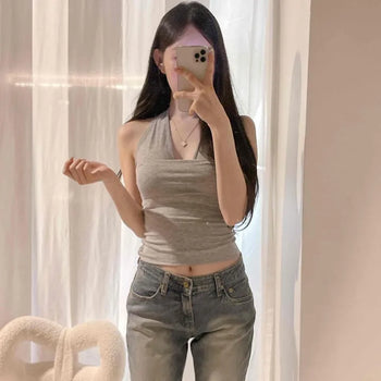 Washed Button Zipper Bootcut Slim Fit Shorts