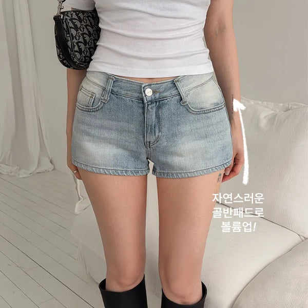 Ezwill Raw Denim Shorts [Hip Pads]