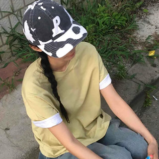 Loose Fit Boxy Fit Color Block Plain Daily Short Sleeve T-shirt