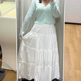 Tiered Summer Ruffle Long Skirt