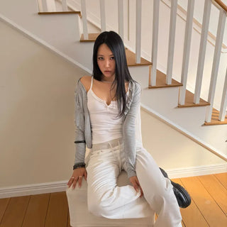 FRILL BUTTON CARDIGAN