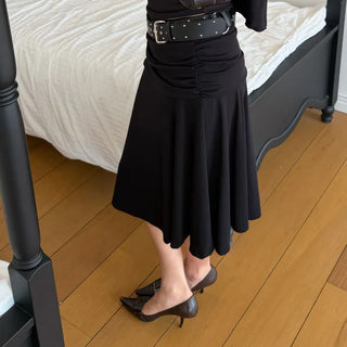 FRILL MIDI SKIRT