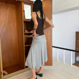 FRILL MIDI SKIRT