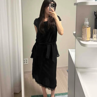 Straight H-Line Regular Fit Daily Midi Skirt