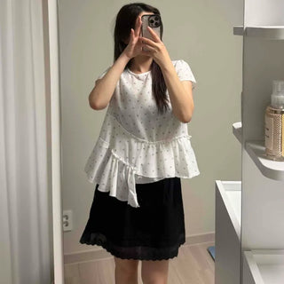 String Flare A-Line Daily Mini Skirt