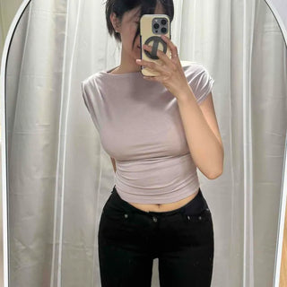 Rachel Asymmetrical Slim Fit Short Sleeve T-shirt