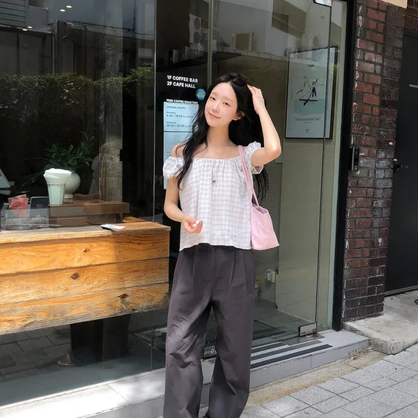 Lure Pintuck Elastic Waist Pants -
