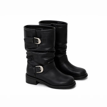Heritage Dual Buckle Engineer Boots