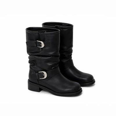 Heritage Dual Buckle Engineer Boots
