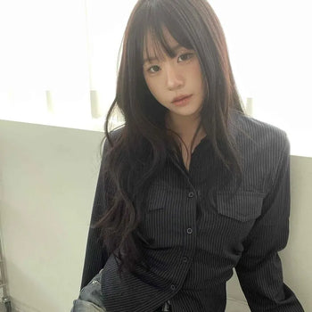 Regular Fit Striped Button-Down Long Sleeve Shirt