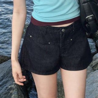 Genie Rivet Denim Shorts