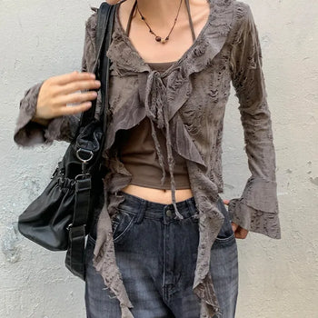 Howling Ruffle Bolero Blouse Cardigan