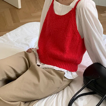 Pomme Boucle Bustier Knit