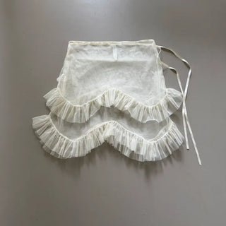 Rev Sheer Frill Layered Wrap Skirt