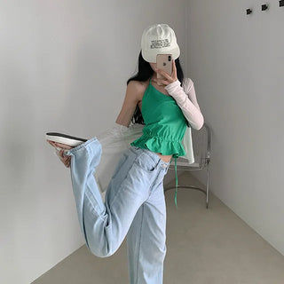 Eder Halterneck Shirred Sleeveless