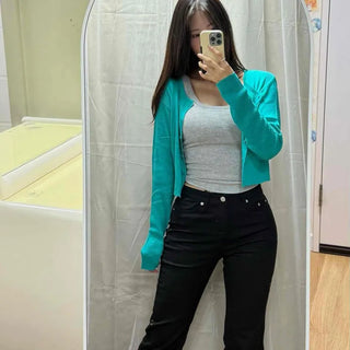 Button Bootcut Slim Fit Daily Shorts