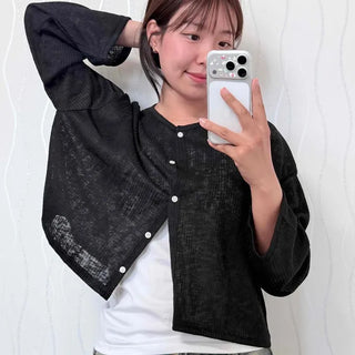 Button-down Loose Fit Long Sleeve Daily Top