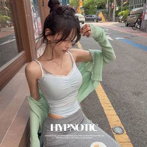 [MADE: In-house Production] Lace Sleeveless Bodysuit [Modal 38%]