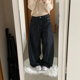 [26SS/Summer ver] Non-Faded Wide Fleece Raw Denim Long Pants
