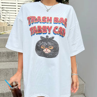 Oversized Cat Thief Short Sleeve Tee