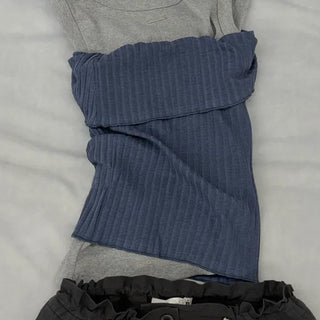 Folding ribbed top