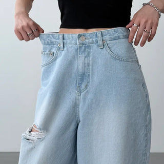Cool Wash Wide Denim Pants