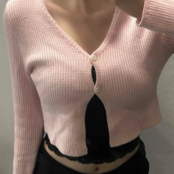 Lecha Slim Fit Two-Button Daily Cardigan