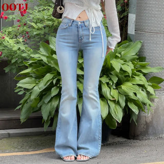 Herid denim bootcut pants