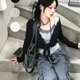 [Shipping Today⚡] Ella Fairy Crop Bolero Ruffle Cardigan (3 colors)
