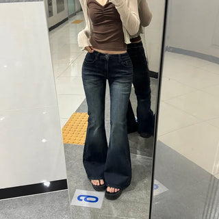 [26SS] Vivi Low Dark Blue Bootcut
