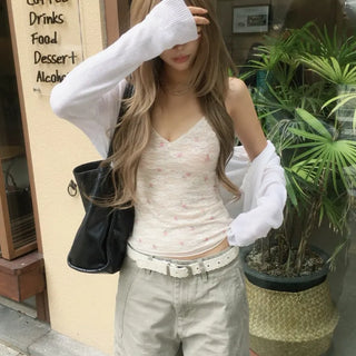 Chiffon Flower Lace Sleeveless