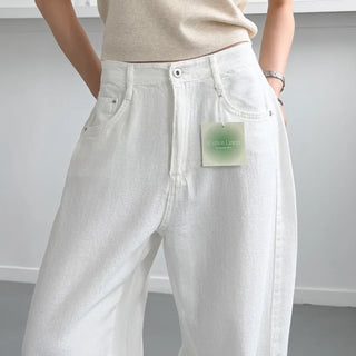 Cotton linen wide pants