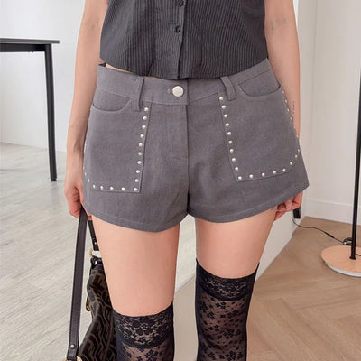 Lightum studded low shorts