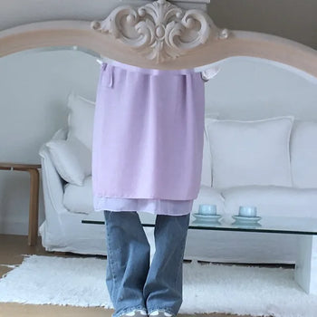 *Muand* As Chiffon Midi Skirt