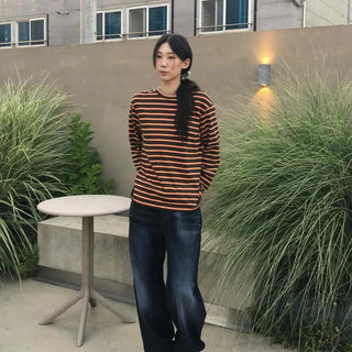 Devil Mid-Rise Washed Wide Denim Pants