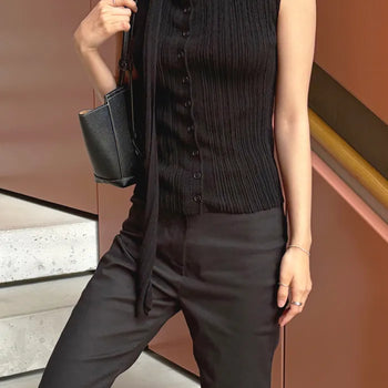26SS RENOIR Scarf Knit Vest