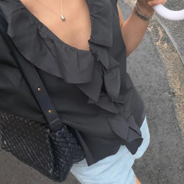 26SS BELLA Frill Blouse
