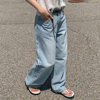 Ser Stripe Wide Denim Pants
