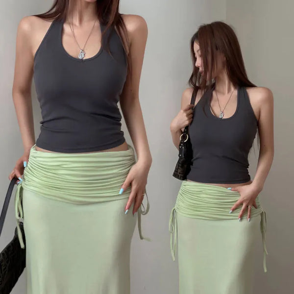 Raikin halterneck sleeveless top