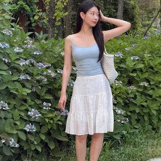 Macaron Slim Basic Sleeveless Top