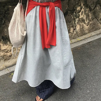 Marotta Striped Sleeveless Long Dress
