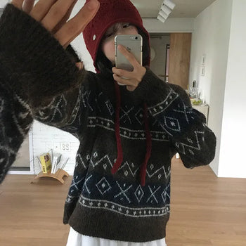 Sarin Oversized Nordic Round Neck Knit