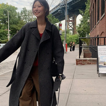 Seno Basic Boucle Long Coat