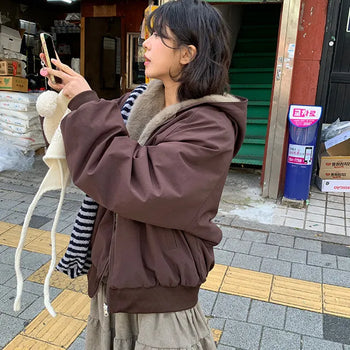 Poigle Reversible Fur Hood Jacket