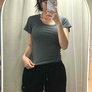 Leaf Plain Slim Fit Daily Short Sleeve T-shirt