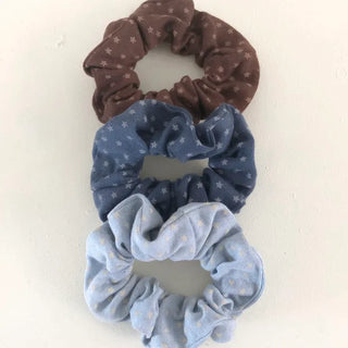 (3 colors) Kitsch Star Mini Scrunchie Mini Star Hair Scrunchie Hair Tie